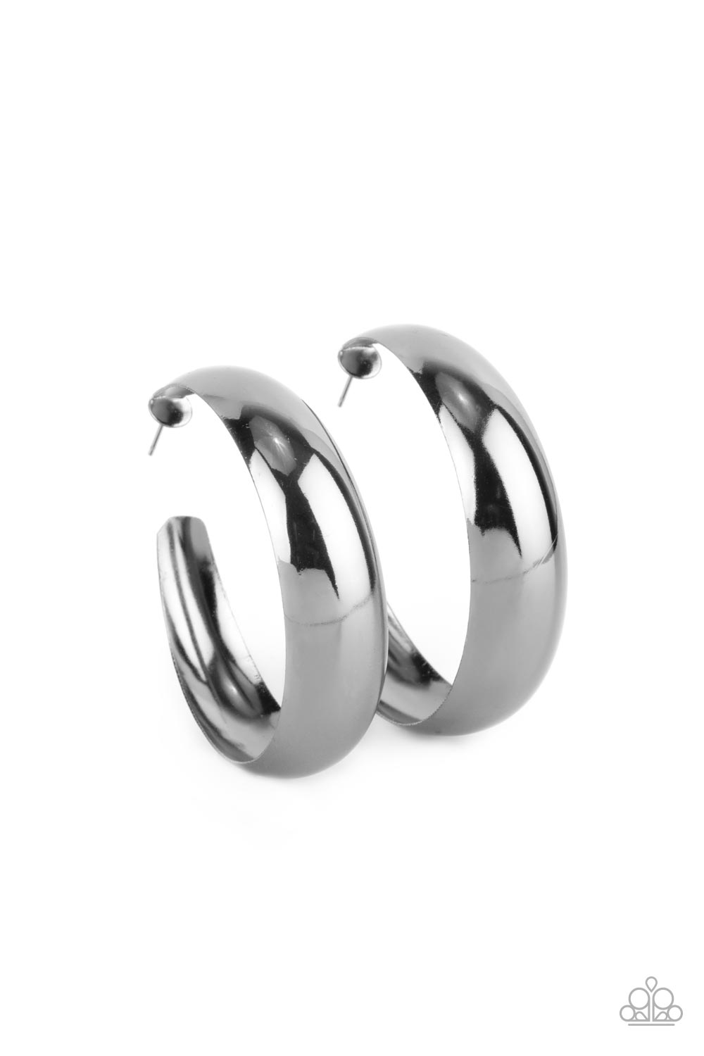 Flat Out Flawless - Black - Paparazzi Earrings