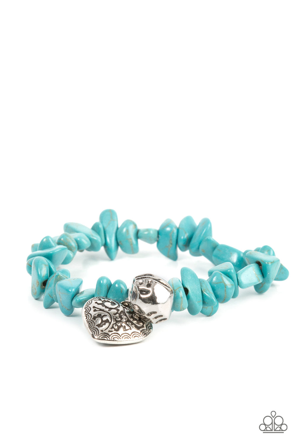 Love You to Pieces - Blue - Paparazzi Bracelet
