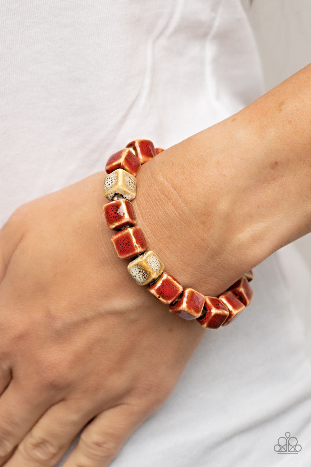 Glaze Craze - Red - Paparazzi Bracelet