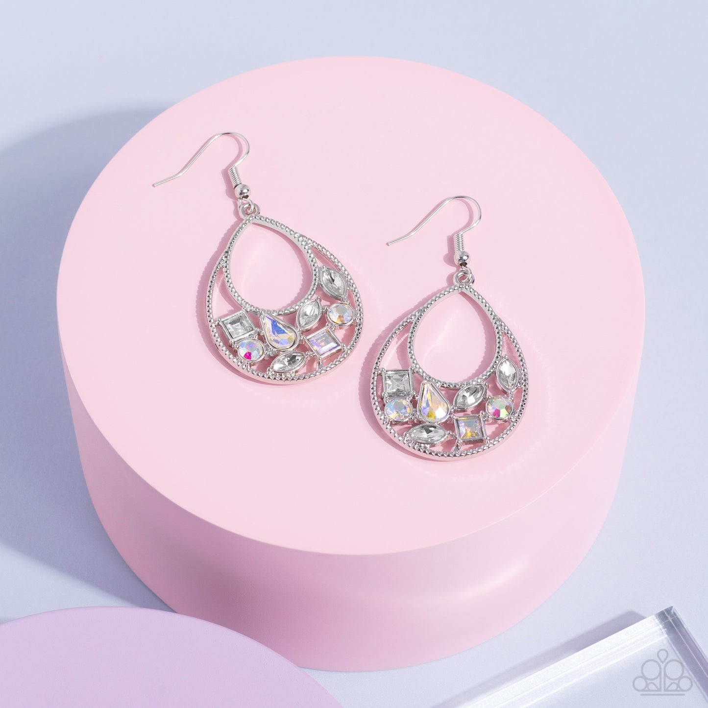 Regal Recreation - White - Paparazzi Earrings