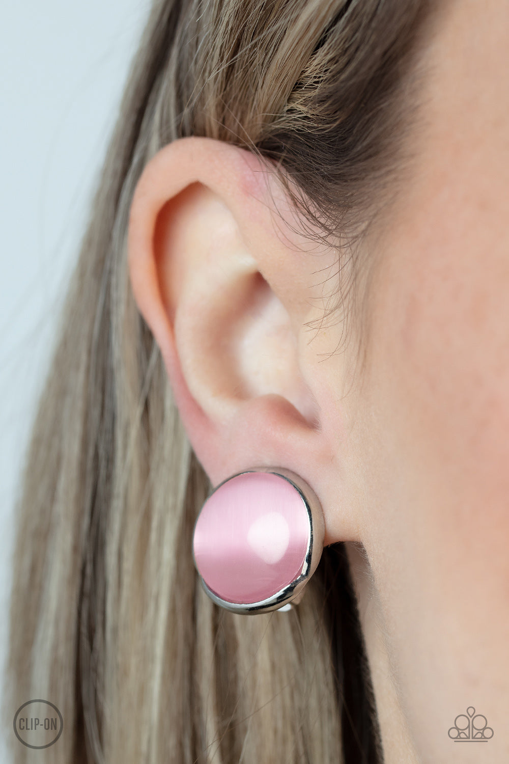 Cool Pools - Pink - Paparazzi Clip Ons Earrings