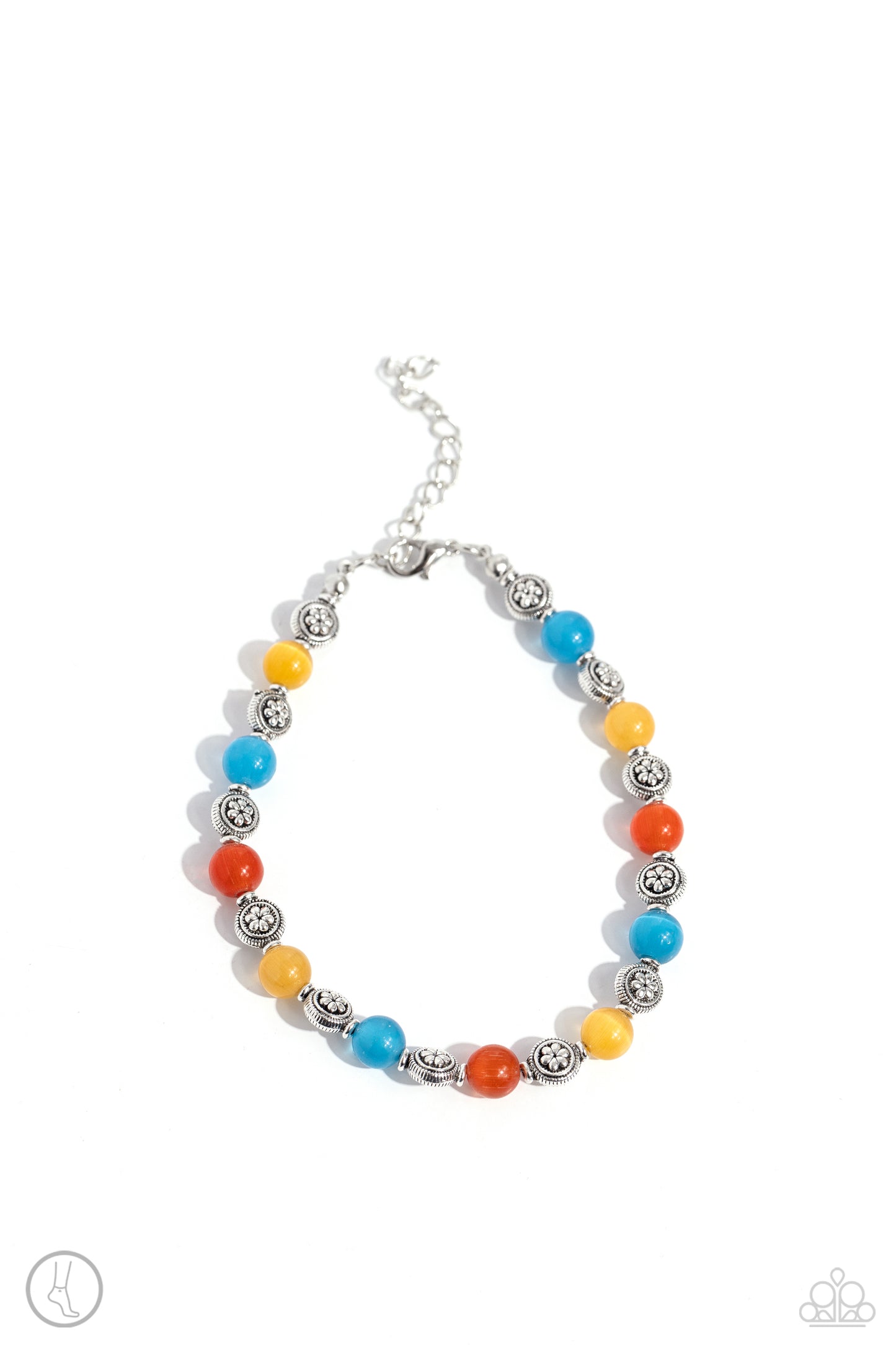 Beachy Bouquet - Multi - Paparazzi Anklet