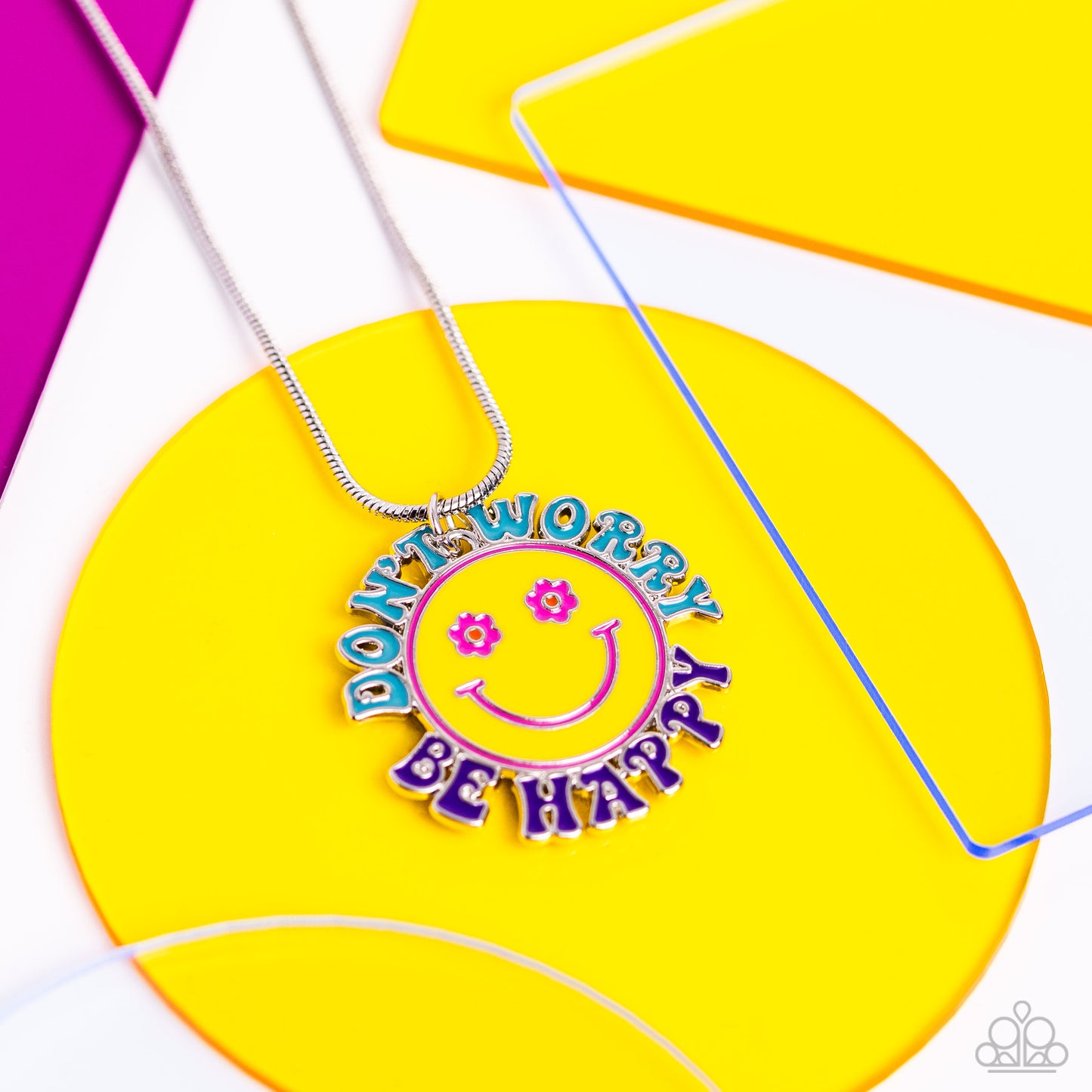 Don't Worry, Stay Happy - Multi - Paparazzi Necklace