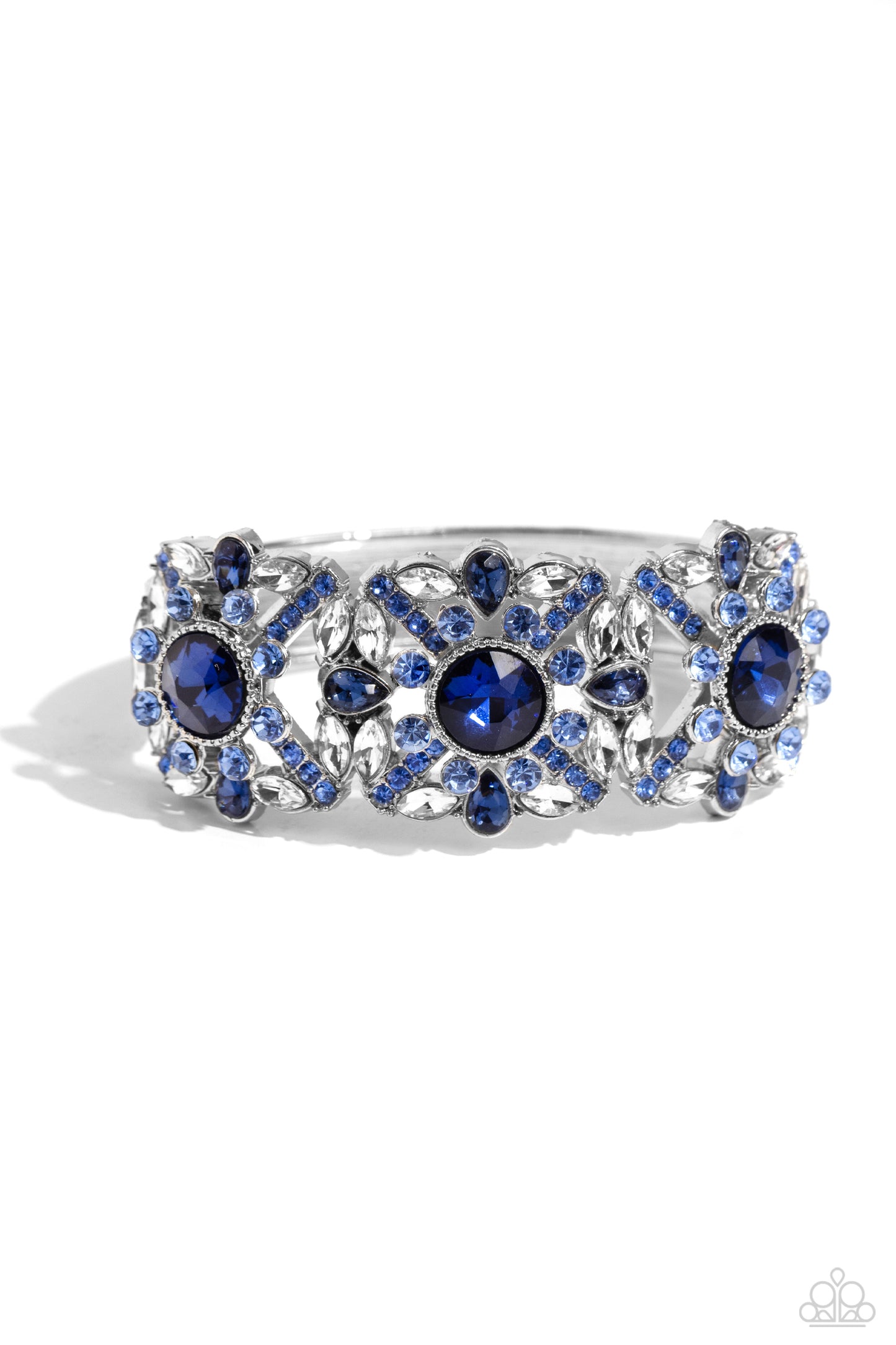 Shimmering Solo - Blue - Paparazzi Bracelet
