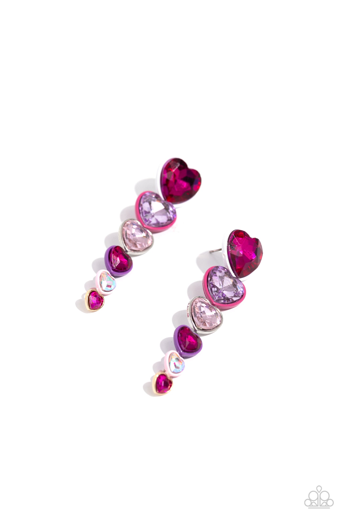 Cascading Casanova - Multi - Paparazzi Earrings
