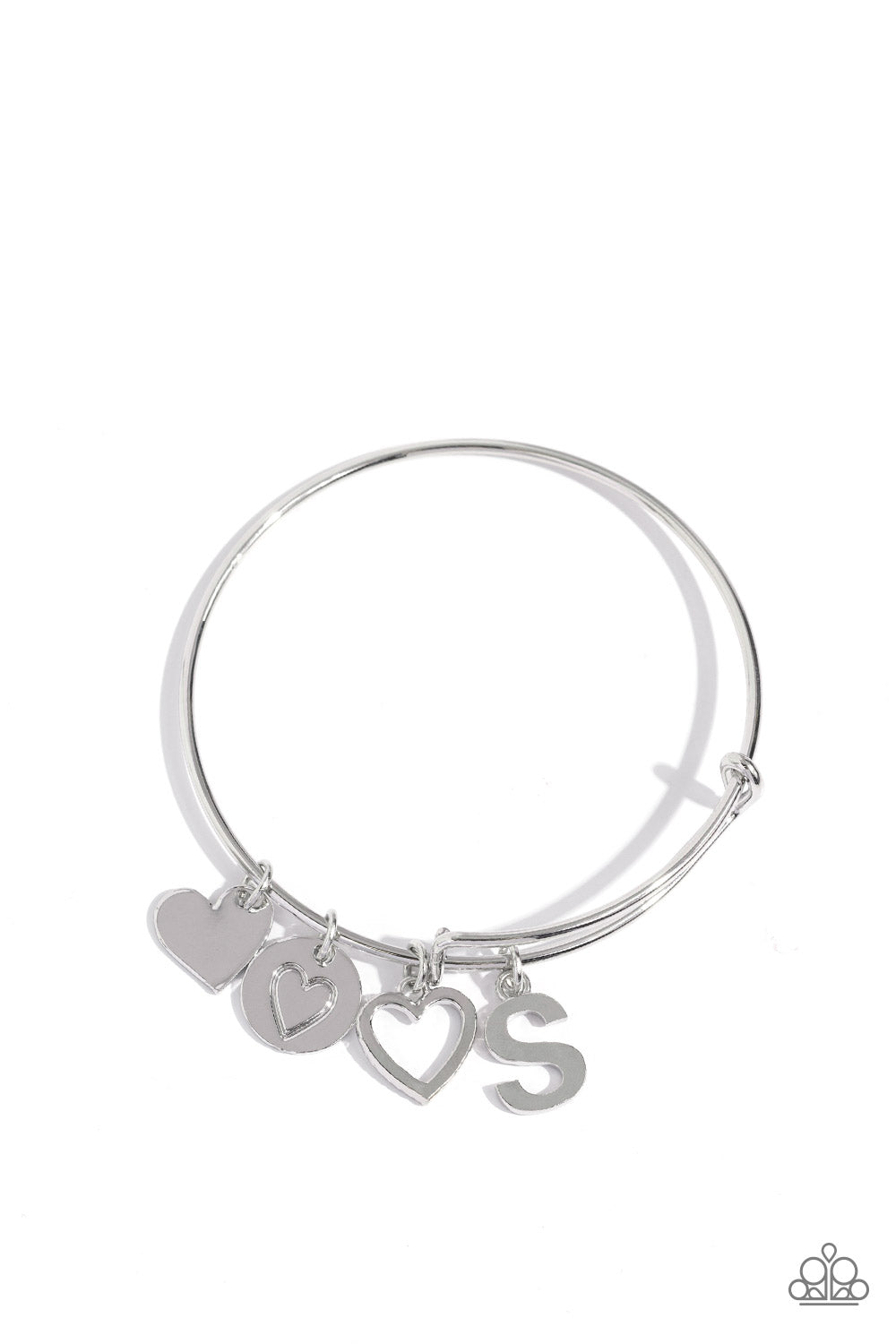 Making It INITIAL - Silver - S - Paparazzi Bracelet