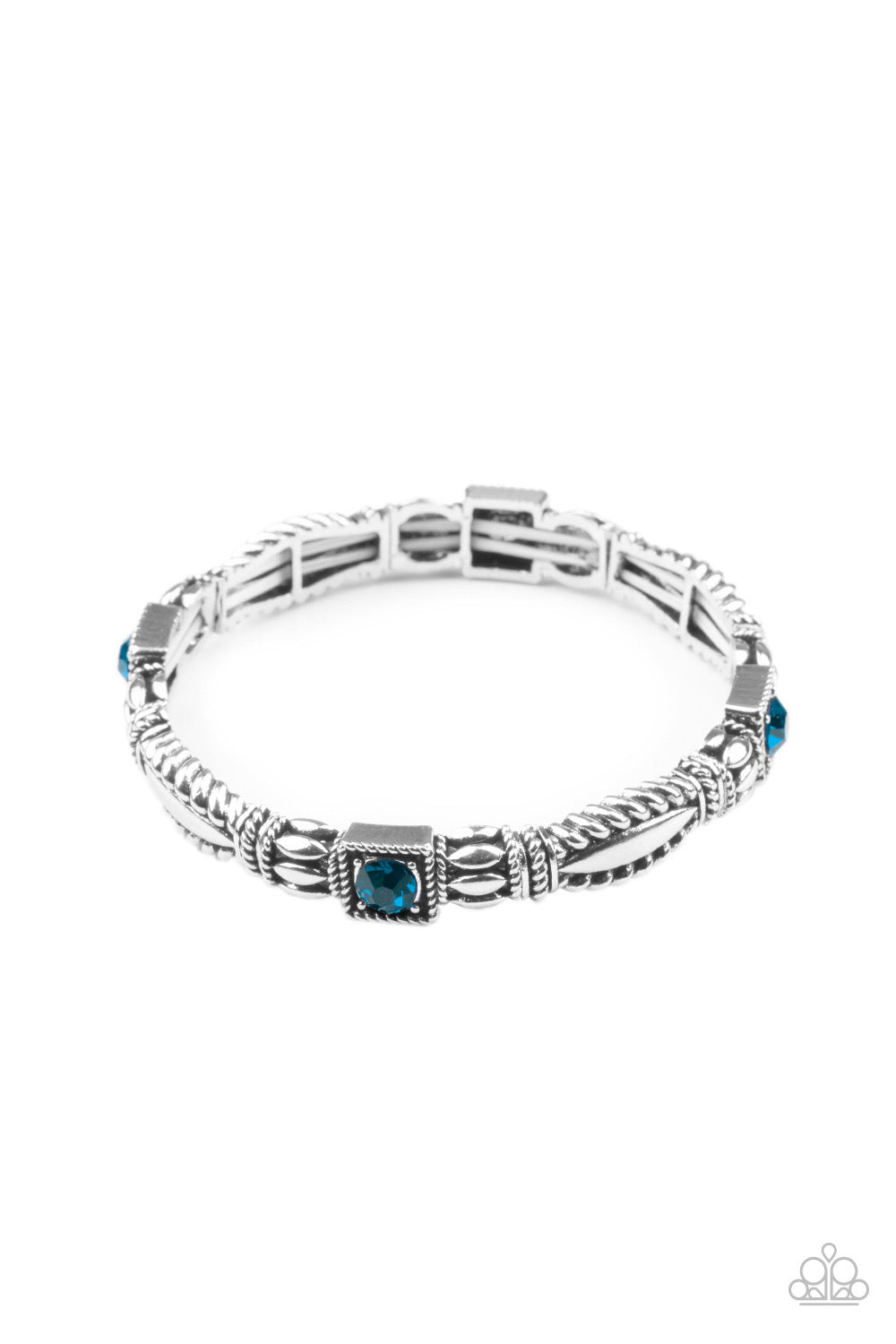 Get This GLOW On The Road - Blue - Paparazzi Bracelet