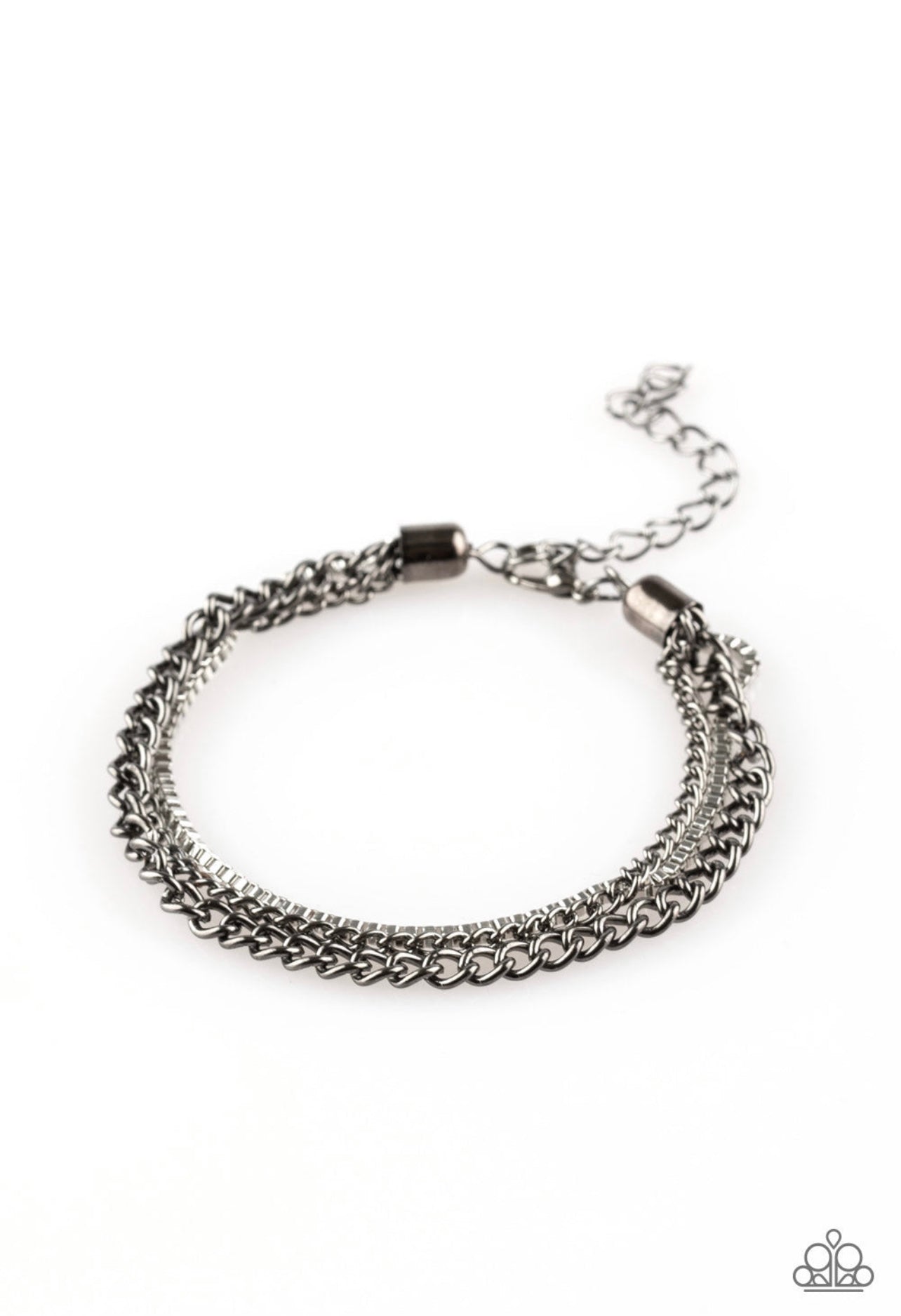 Beat Box Queen - Black Paparazzi Necklace and Industrial Icon Black Bracelet