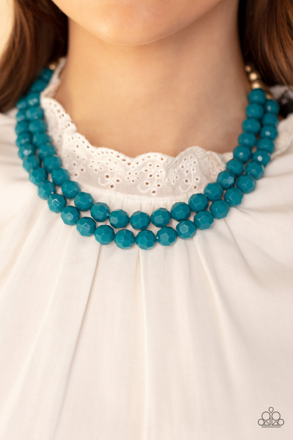 Greco Getaway - Blue Paparazzi Necklace and Grecian Glamour Blue Bracelet