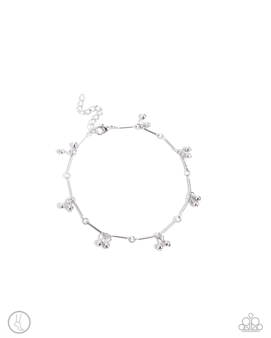 A SMILE A Minute - Silver - Paparazzi Anklet