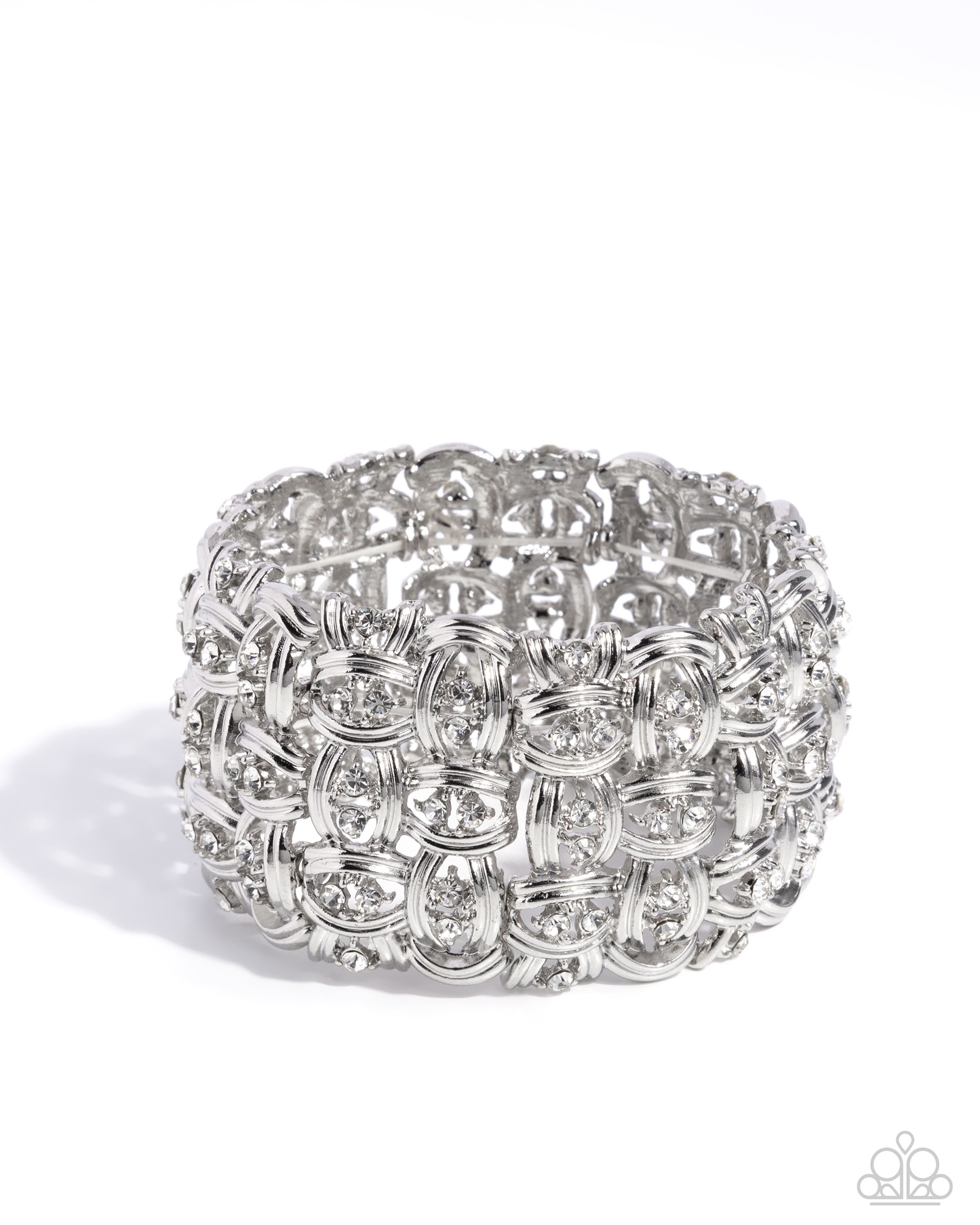 Woven Wardrobe - White - Paparazzi Bracelet