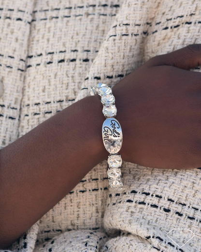 Gods Girl - White - Paparazzi Necklace and Gods Grace - White Bracelet