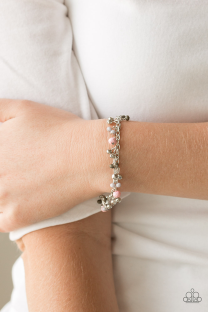 Sailing The Seven Seas - Pink and Aquatic Adventure Pink - Paparazzi Necklace and Bracelet Set