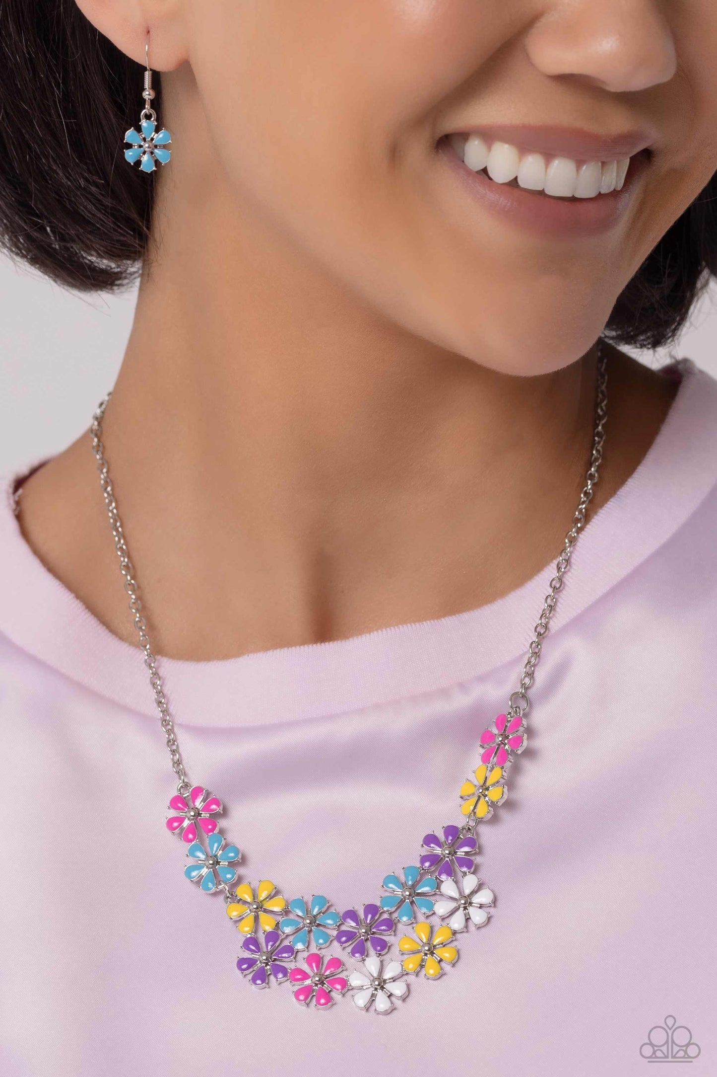 Floral Fever - Multi - Paparazzi Necklace and Floral Fair - Multi Bracelet - Paparazzi Bracelet