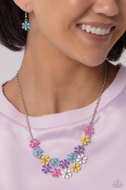 Floral Fever - Multi - Paparazzi Necklace and Floral Fair - Multi Bracelet - Paparazzi Bracelet