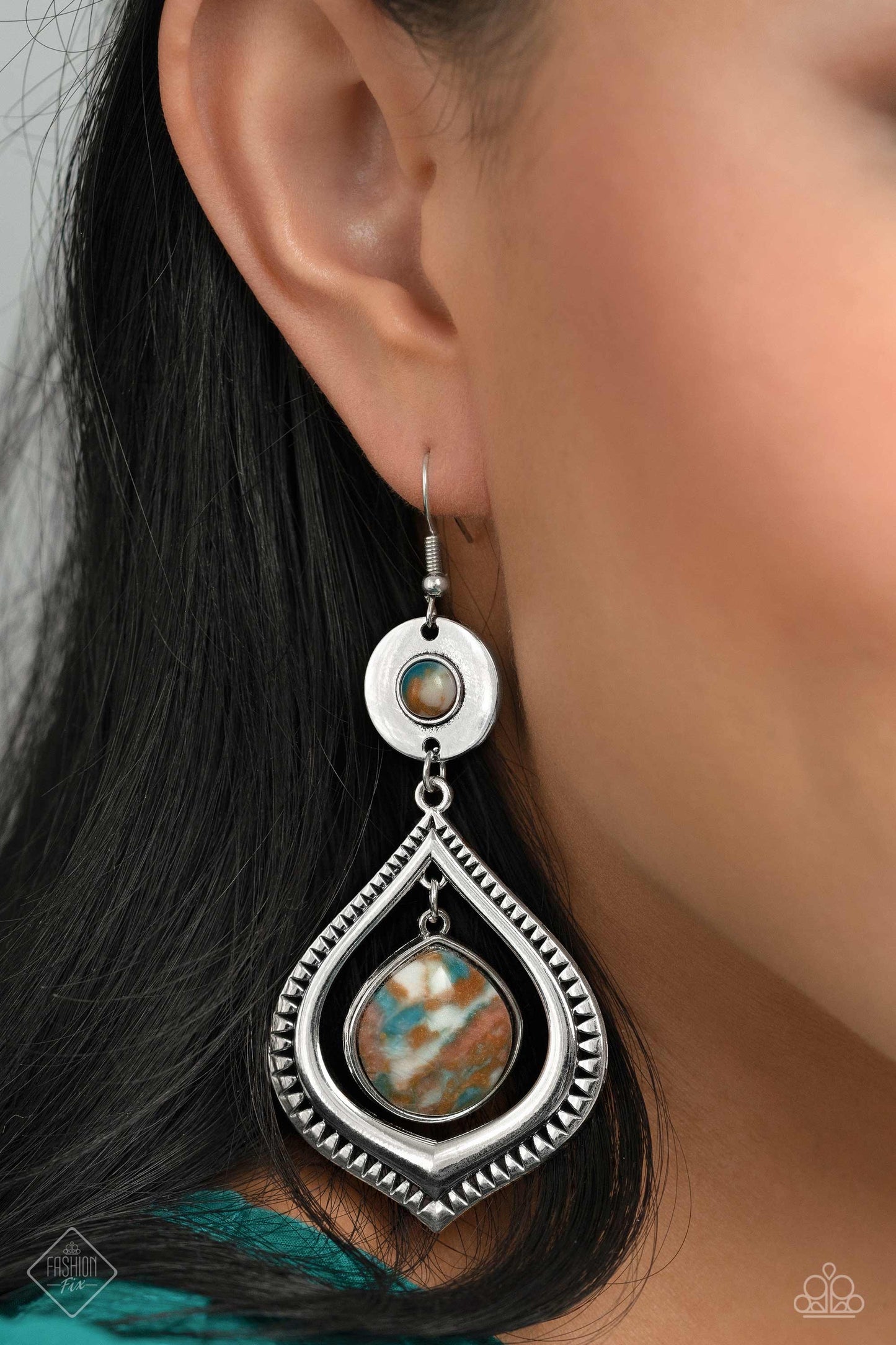 I CLAN See Clearly Now - Brown Necklace and Cuz I CLAN - Brown Earrings Set