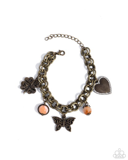 Folklore Frenzy - Brass - Paparazzi Bracelet