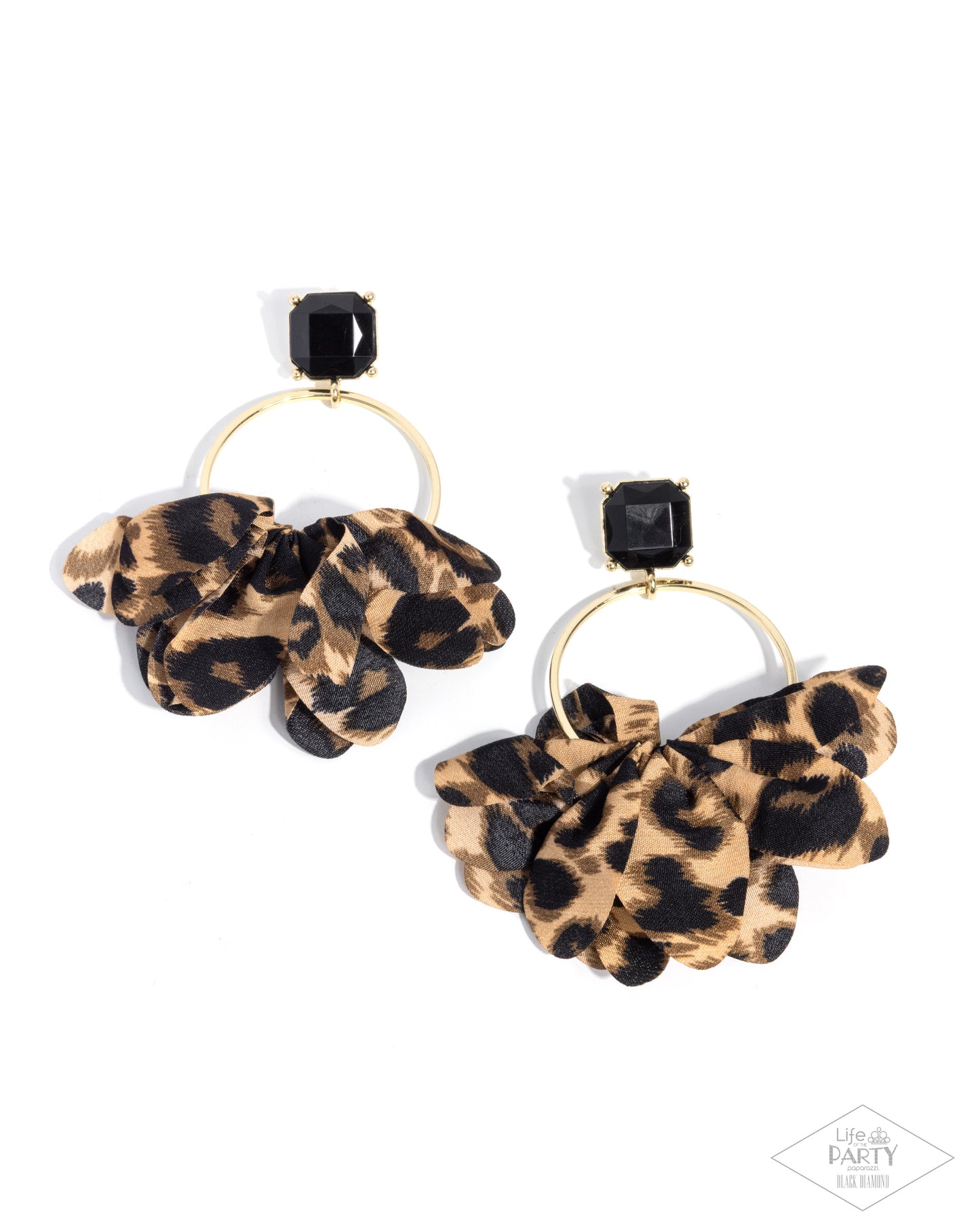 Charming Cheetah - Gold - Paparazzi Earrings