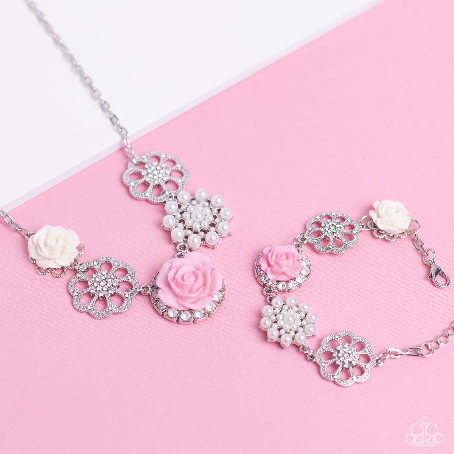 Tea Party Favors - Pink and Tea Party Theme - Pink - Paparazzi Necklace and Bracelet Set