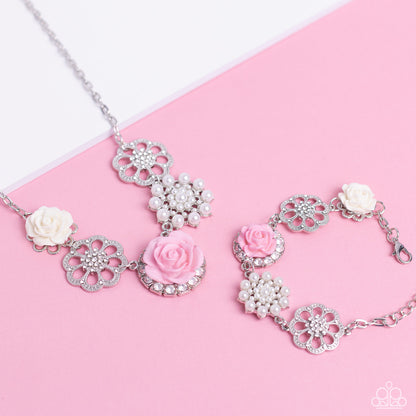 Tea Party Favors - Pink and Tea Party Theme - Pink - Paparazzi Necklace and Bracelet Set