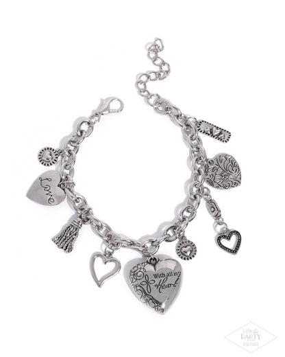 Pure In Heart - Silver -Paparazzi Bracelet
