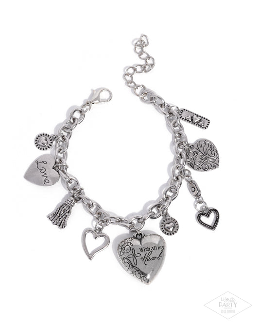 Pure In Heart - Silver -Paparazzi Bracelet