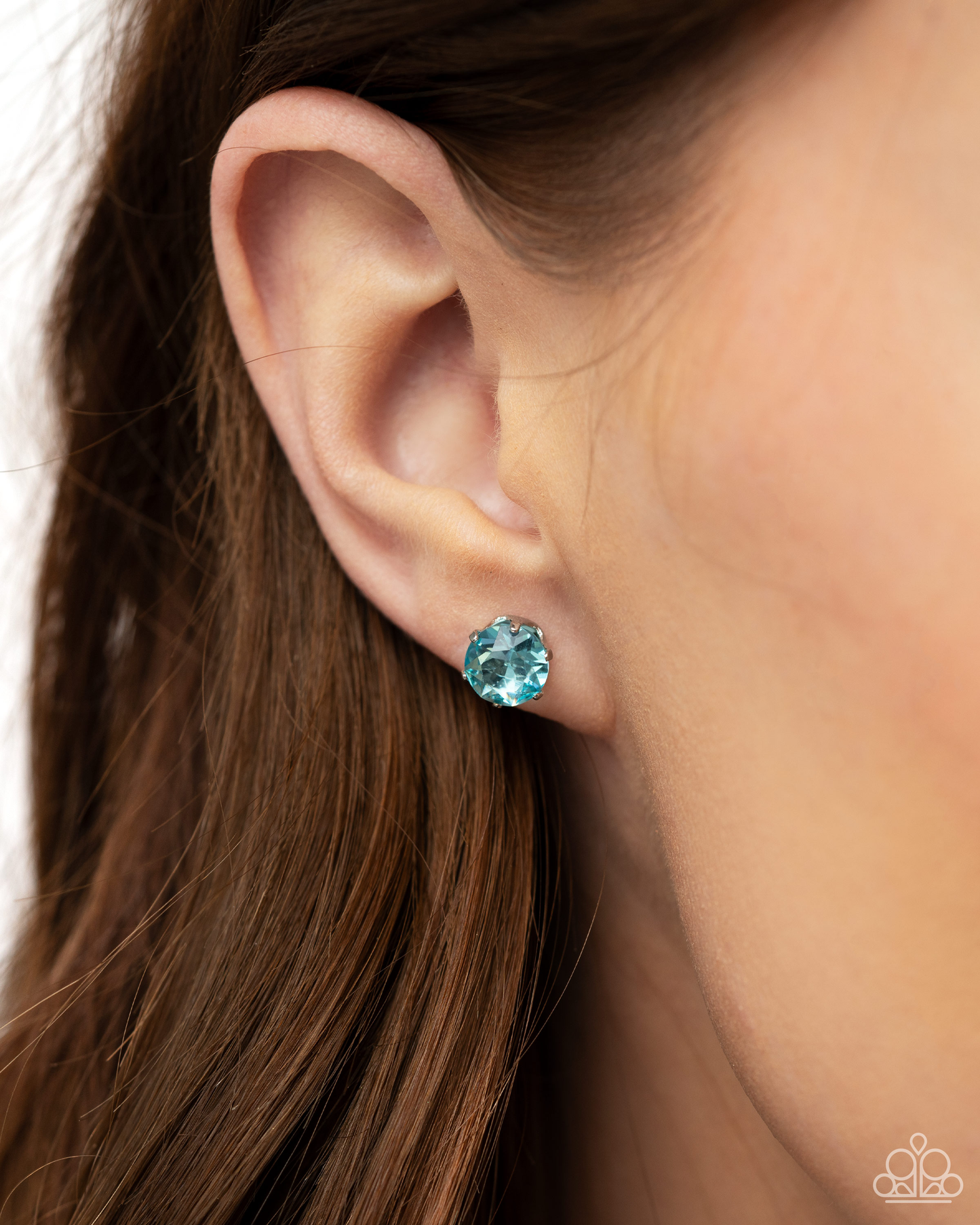 Birthstone Beauty - Blue Necklace and Breathtaking Birthstone - Blue Post Earring Set (March)
