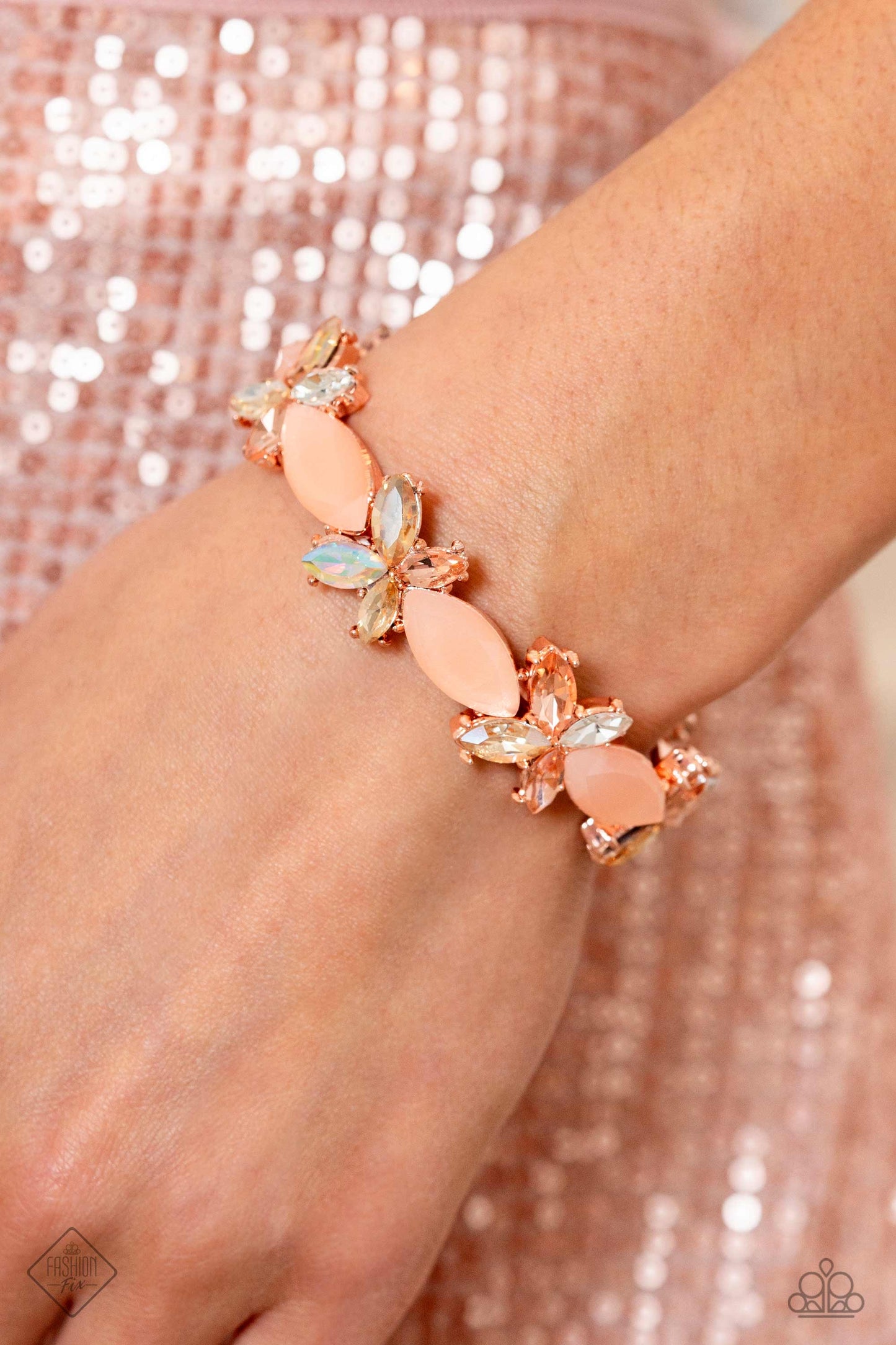 Soft Sashay - Rose Gold Earrings, Soft-Hearted Succession - Rose Gold Bracelet and Soft-Hearted Salvage - Rose Gold Ring