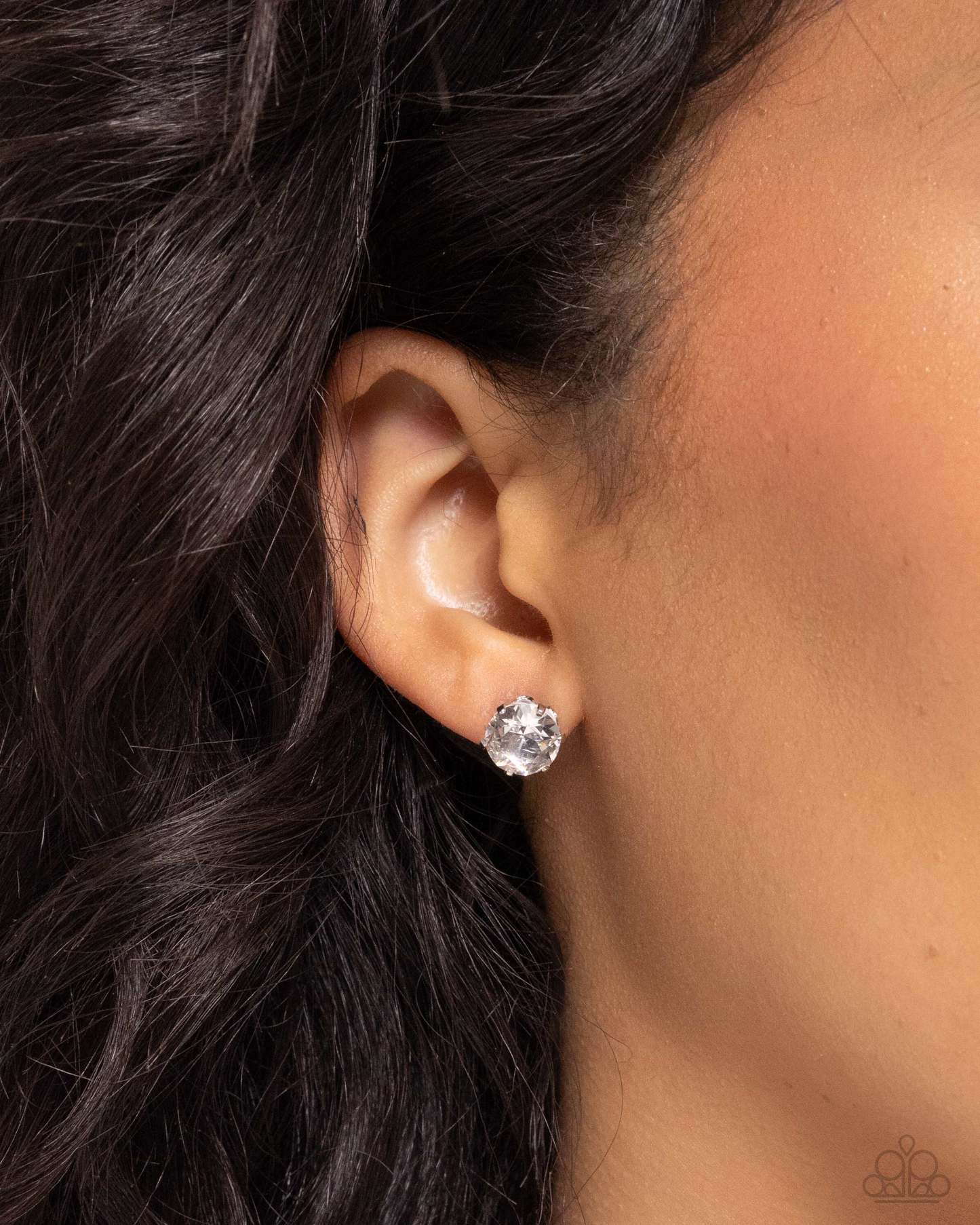 Birthstone Beauty - White Necklace and Breathtaking Birthstone White Post Earrings (April)