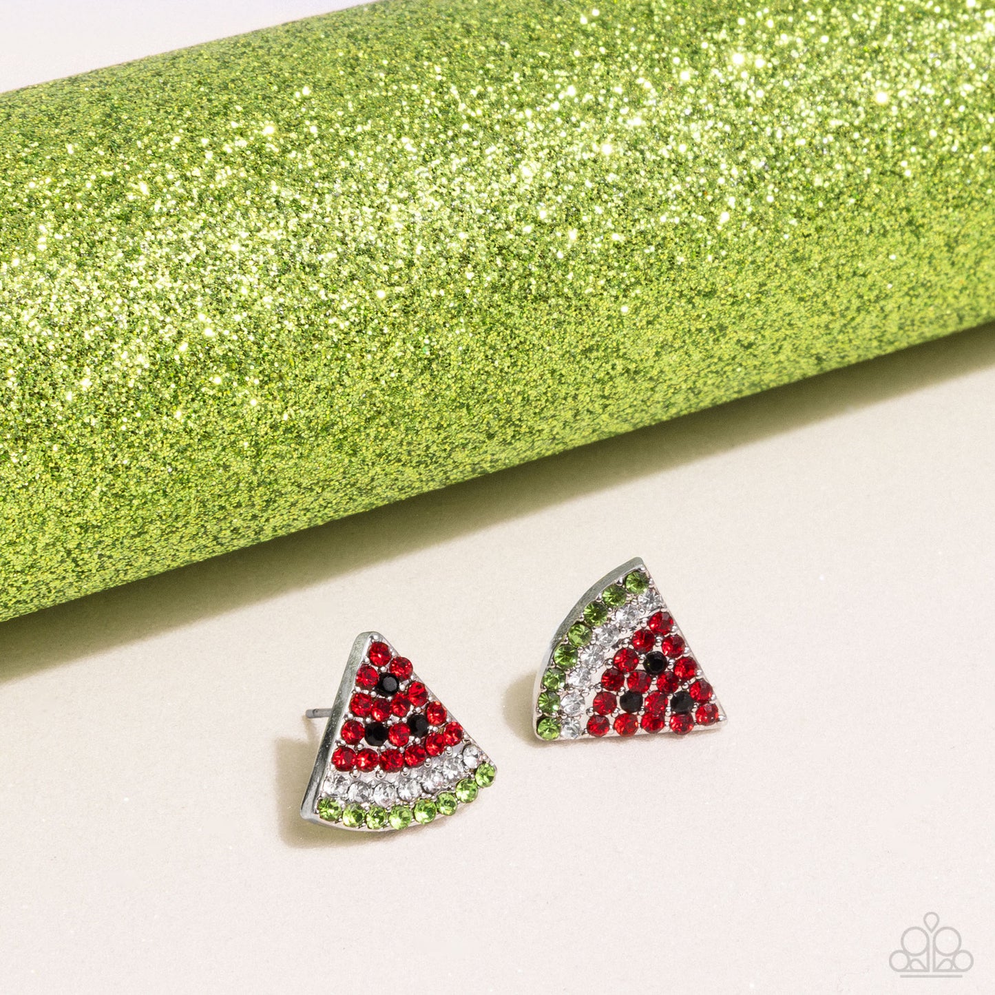 Watermelon Slice - Red Paparazzi Earrings