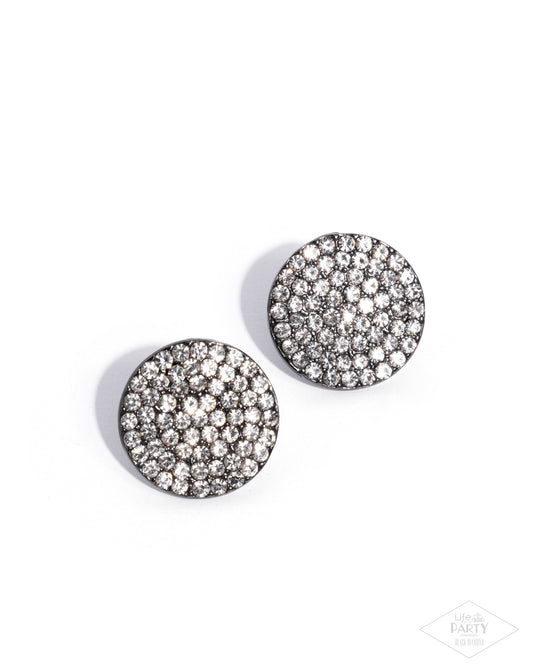 Radiant Ripples - Black - Paparazzi Earrings