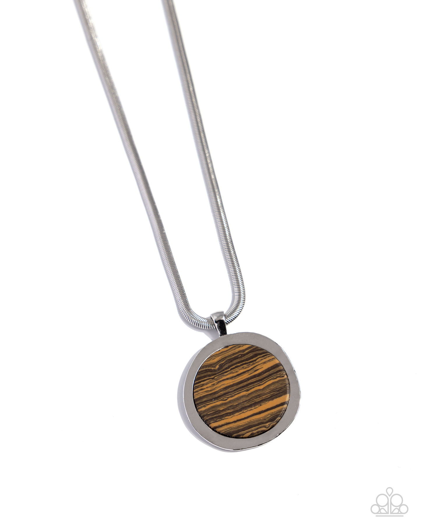 Pendant Puzzle - Brown Necklace and Pendant Paradox - Brown Earrings