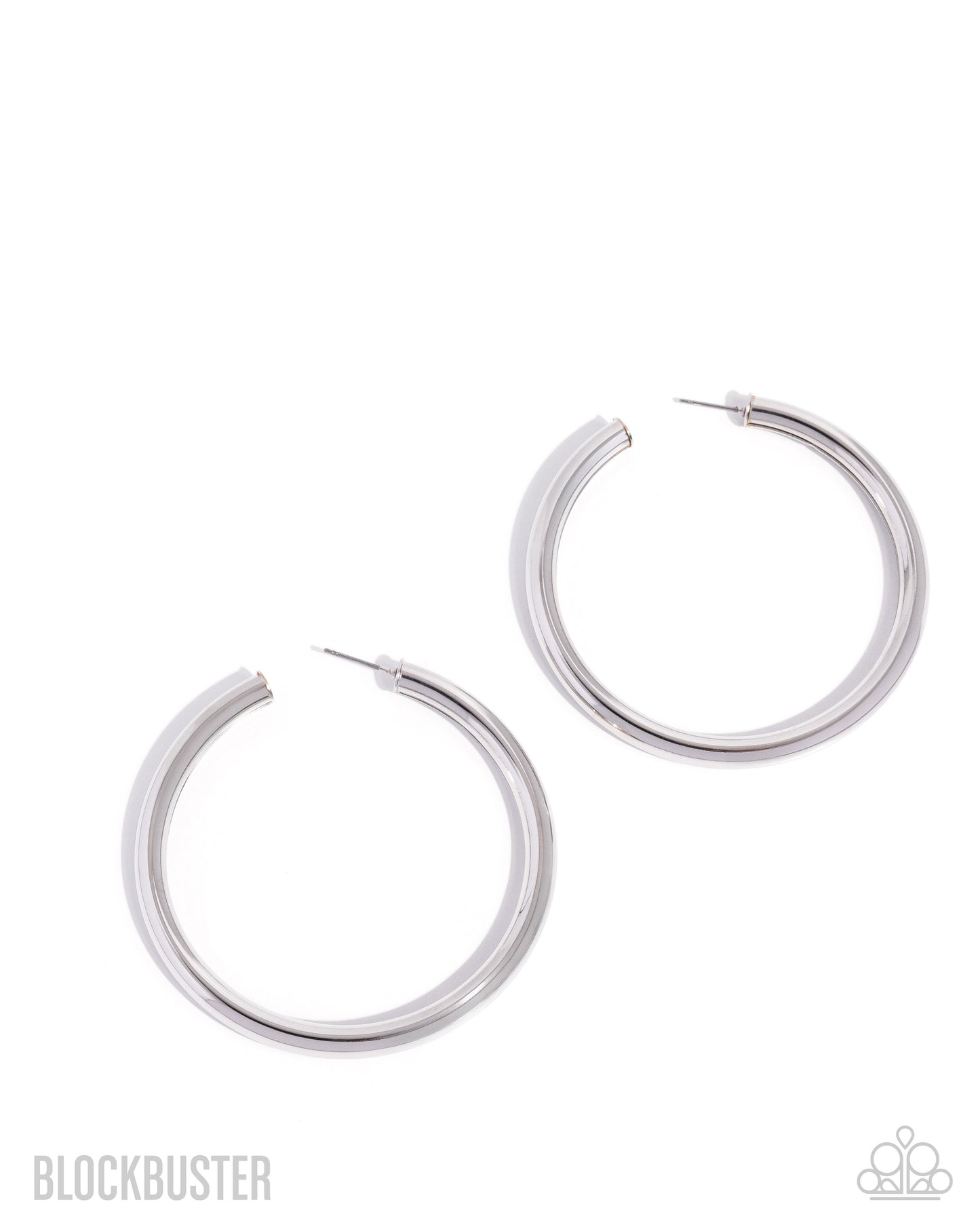 Curve Ball - Silver - Paparazzi Earrings