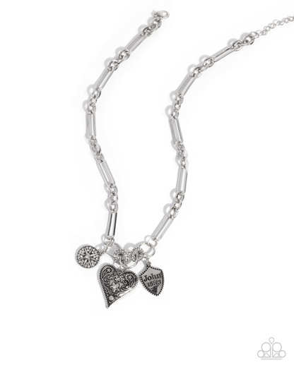 Greater Love - White - Paparazzi Necklace