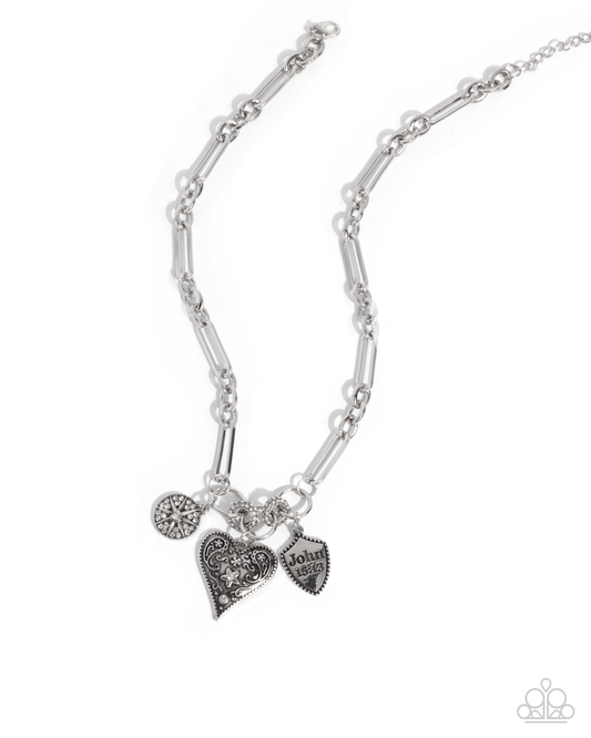 Greater Love - White - Paparazzi Necklace