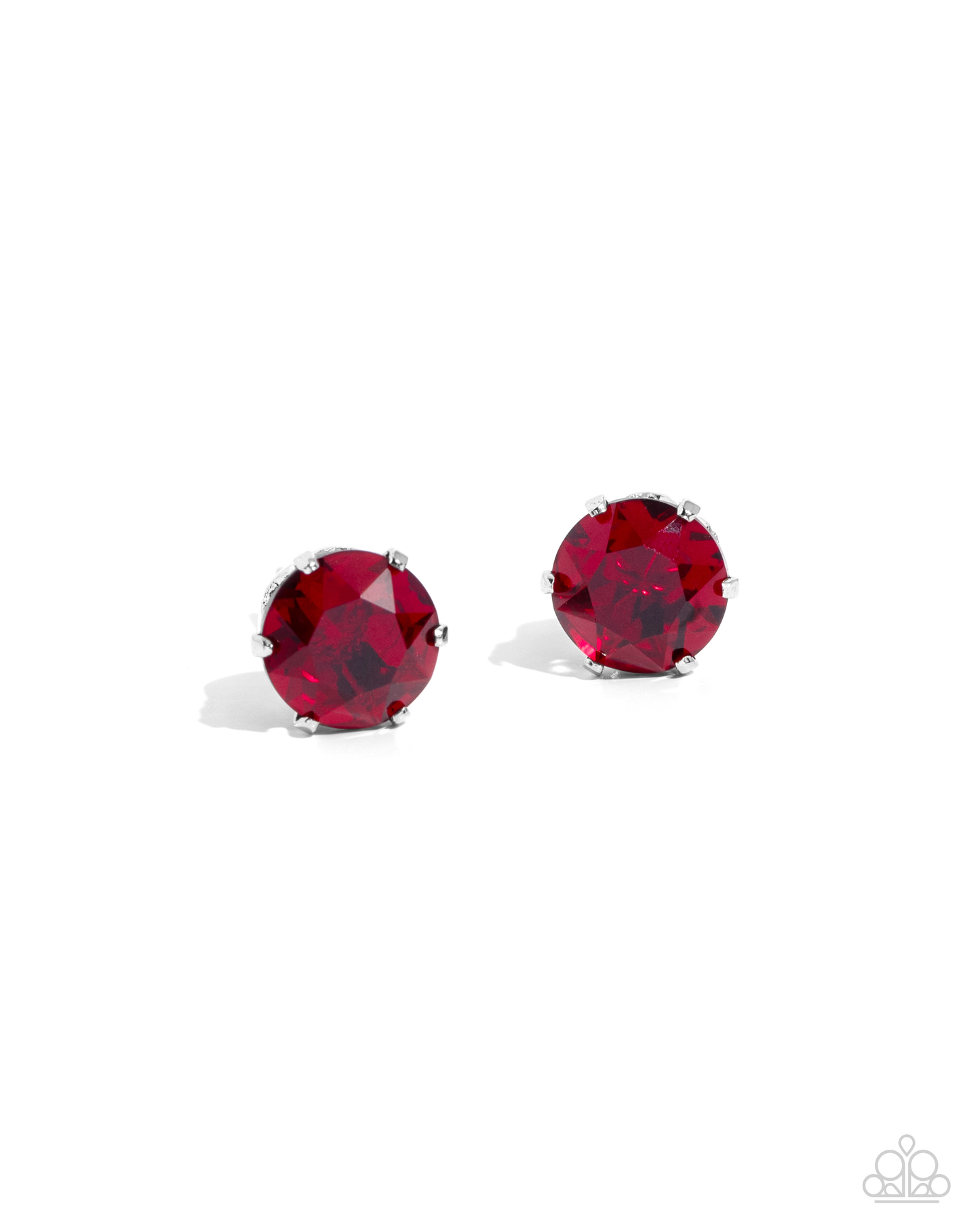 Birthstone Beauty - Red Necklace and Breathtaking Birthstone Red Earring Set (January)