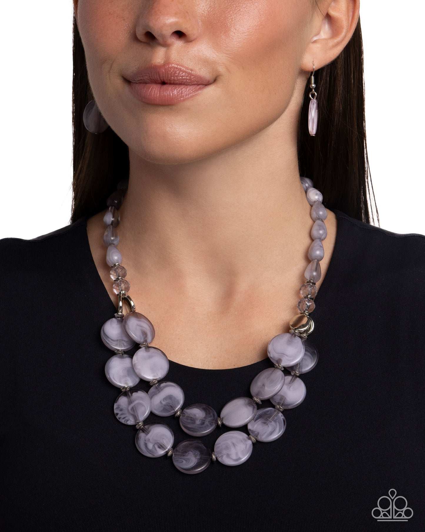 Beach Day Demure - Silver - Paparazzi Necklace