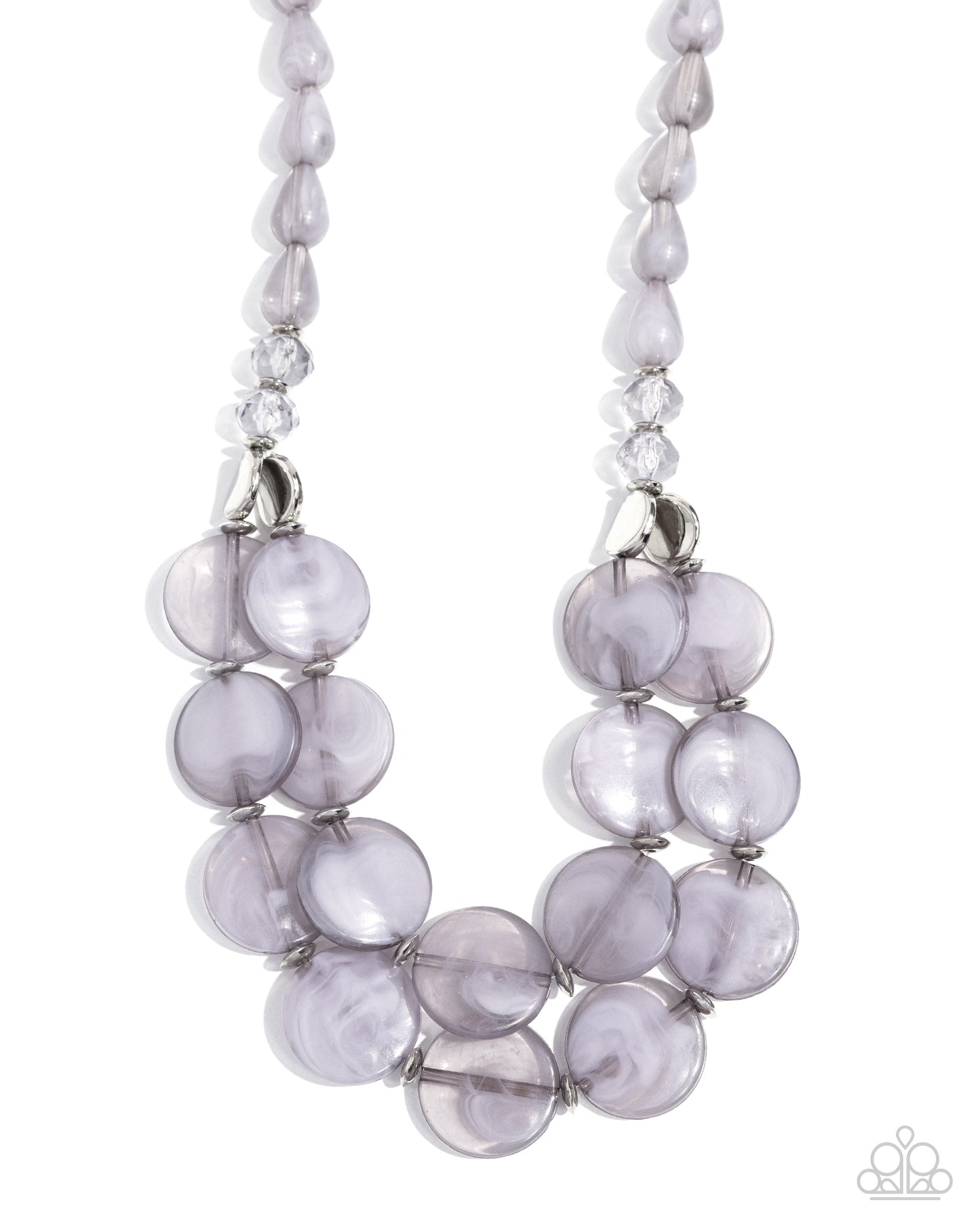 Beach Day Demure - Silver - Paparazzi Necklace