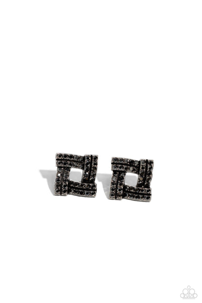 Times Square Scandalous - Silver - Paparazzi Earrings