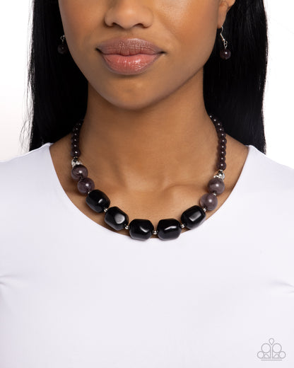 Ten Out of TENACIOUS - Black - Paparazzi Necklace