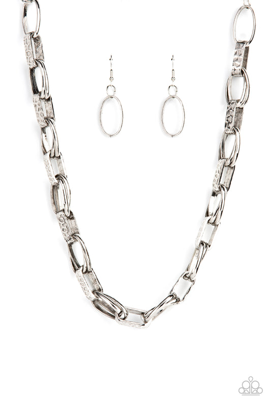 Motley In Motion - Silver - Paparazzi Necklace