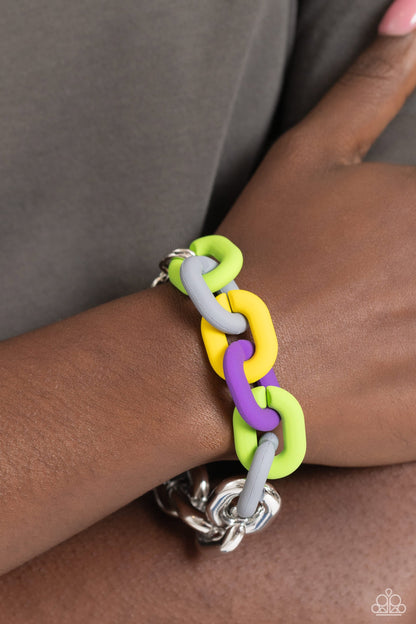 Contrasting Couture Silver Necklace and Candid Contrast Silver Bracelet Set