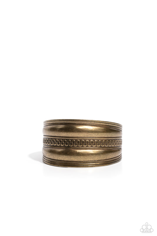 Egyptian Essence - Brass - Paparazzi Bracelet