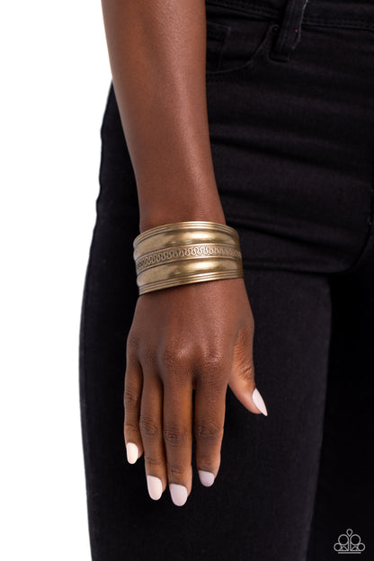 Egyptian Essence - Brass - Paparazzi Bracelet