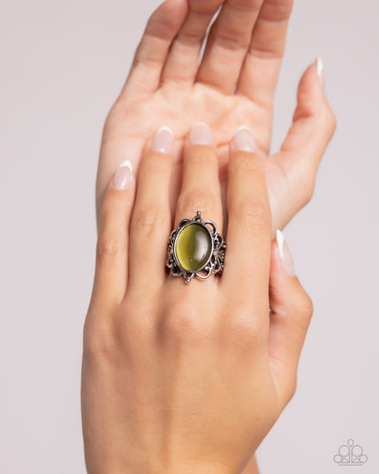 Radiantly Reminiscent - Green - Paparazzi Ring