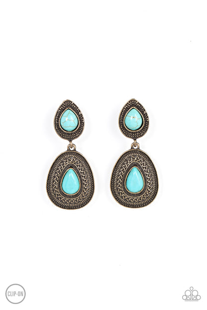 Country Soul - Brass - Paparazzi Earrings