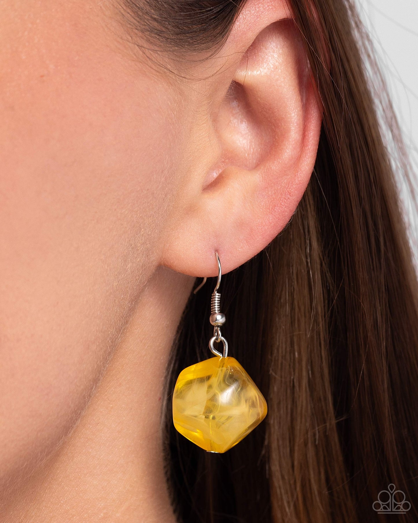 Island Ice - Yellow - Paparazzi Necklace