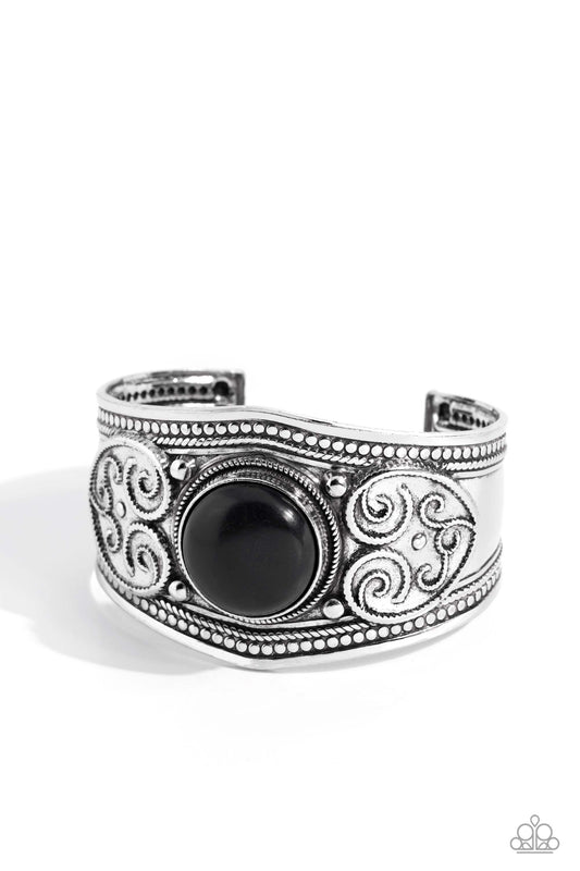 Prairie Romance - Black - Paparazzi Bracelet