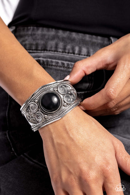 Prairie Romance - Black - Paparazzi Bracelet