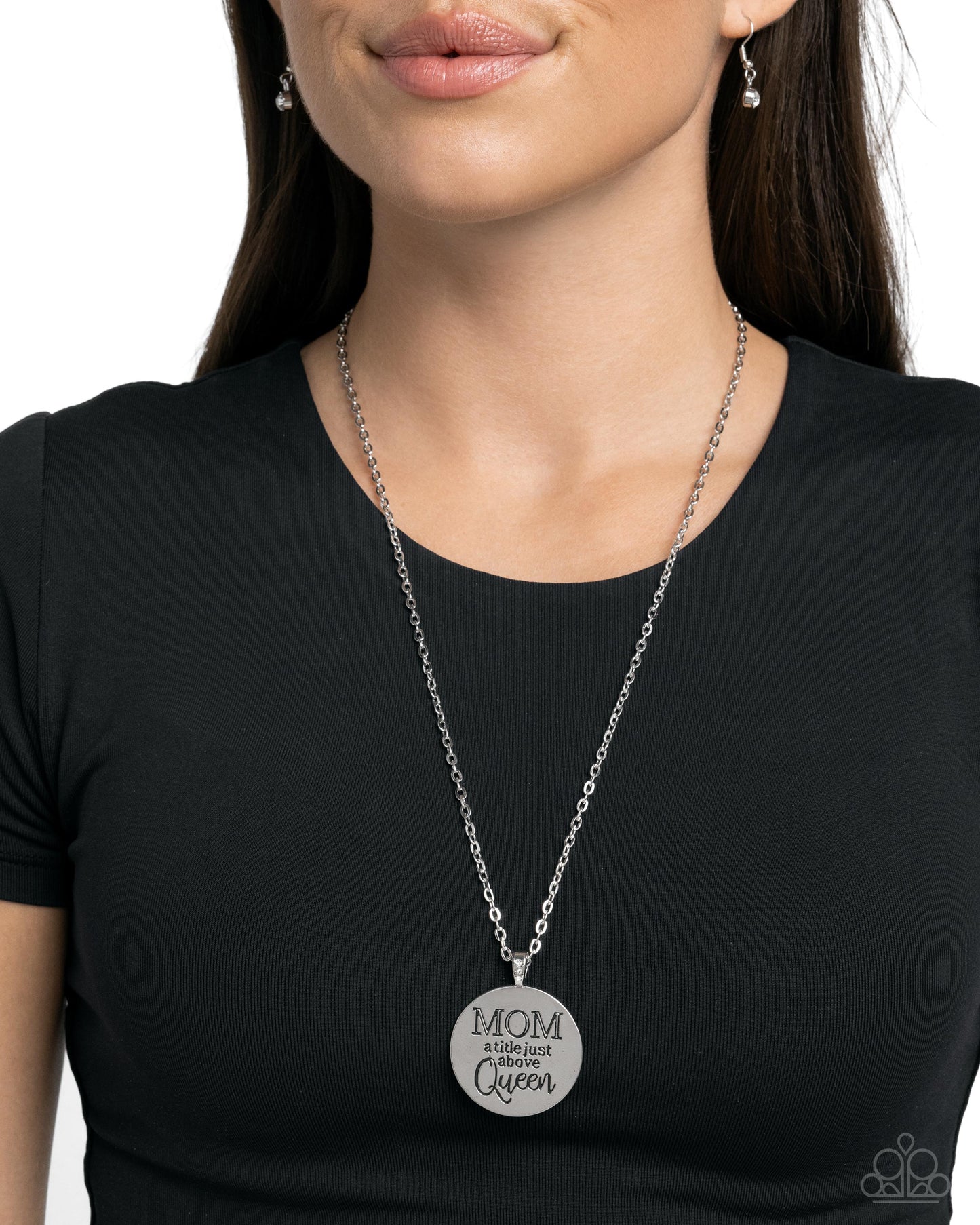 Mother Dear - White - Paparazzi Necklace